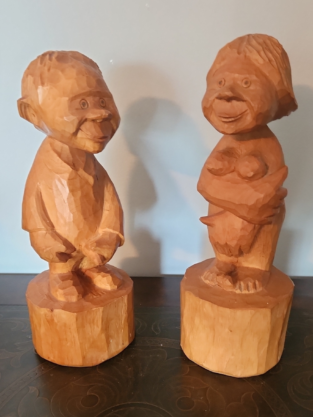 Vtg 73 Carved Figure Finland By M.Hietanen